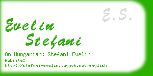 evelin stefani business card